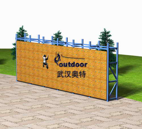 練習(xí)攀巖墻